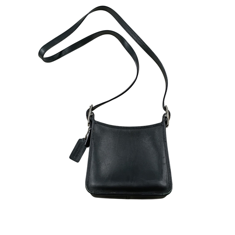 Coach Ergo Crossbody Bag Womens Small Black Good Vintage Leather G3Q-9019